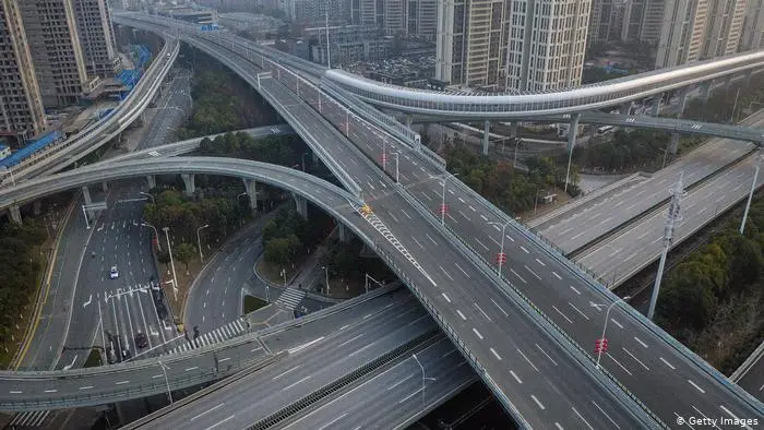 empty streets amid forced isolation